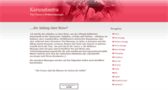 Desktop Screenshot of karunatantra.de